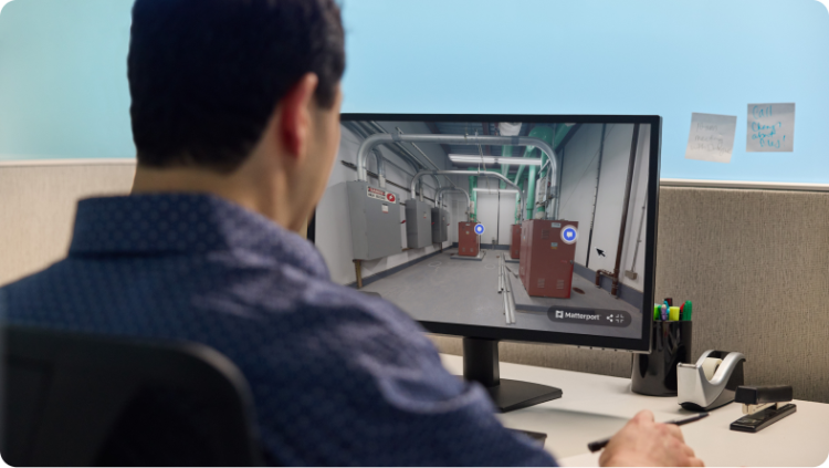 Matterport digital twins streamline manufacturing process planning decisions.